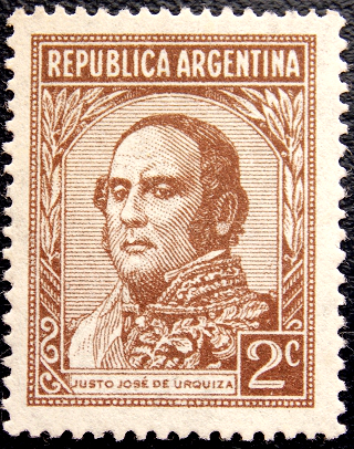 Аргентина 1935 год . Генерал Хусто Хосе де Уркиза (1801-1870)